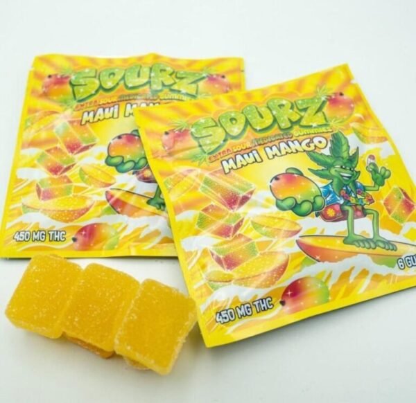 SOURZ EDIBLES MAUI MANGO EXTRA MEDICATED 450 GUMMIES