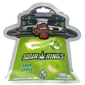 Devour Sour Rings:Sour Apple Devour Sour Rings:Sour Apple