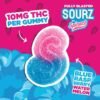 SOURZ BLUE RASPBERRY WATERMELON 10MG GUMMIES